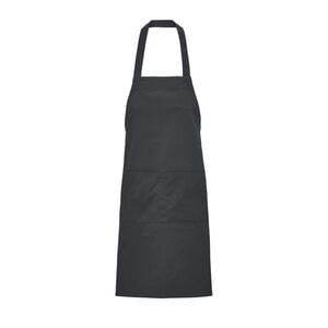 SOL'S 03569 - Gamma Bib Apron With Pockets Dark Grey