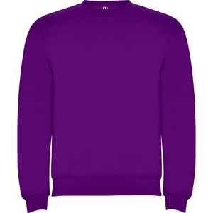 Roly SU1070 - CLASICA Classic sweatshirt with 1x1 elastane rib in collar Purple
