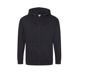 AWDIS JH050 - Zipped sweatshirt Jet Black