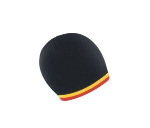 RESULT RC368 - NATIONAL BEANIE Black / Yellow / Red