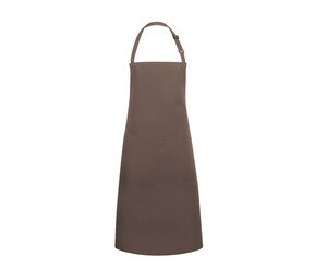 Karlowsky KYBLS5 - Basic bib apron with buckle and pocket Light Brown