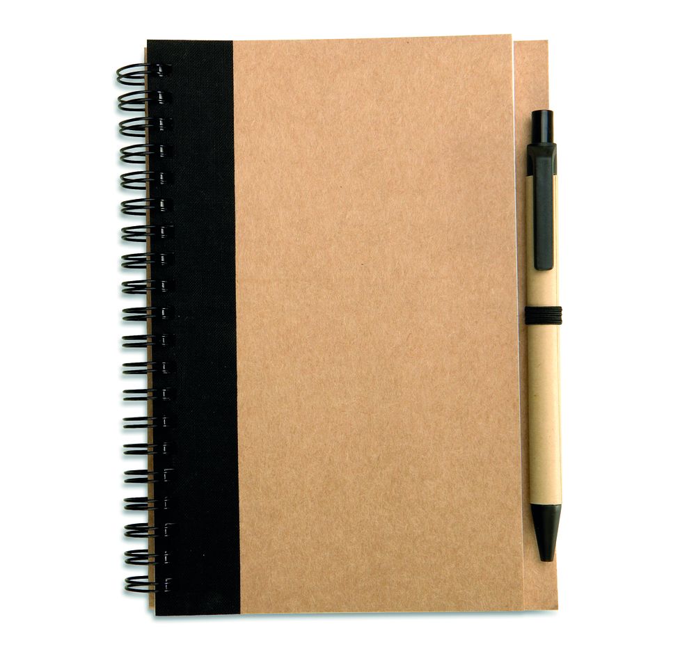 GiftRetail IT3775 - SONORA PLUS B6 recycled notebook with pen