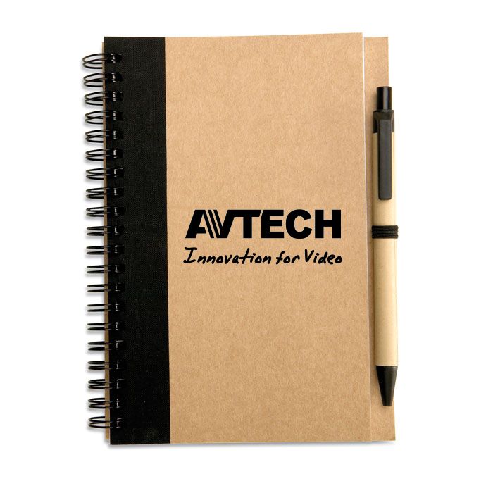 GiftRetail IT3775 - SONORA PLUS B6 recycled notebook with pen