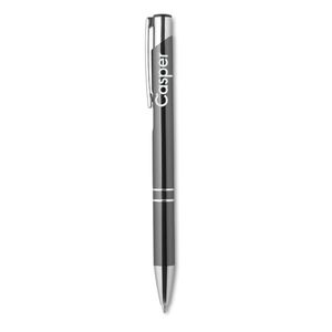 GiftRetail KC8893 - BERN Push button pen with black ink Titanium