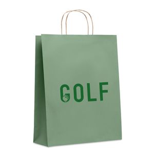 GiftRetail MO6174 - PAPER TONE L Large Gift paper bag 90 gr/m² Green