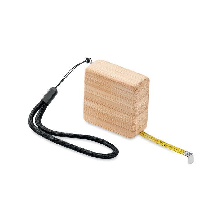 GiftRetail MO6519 - SOKUTEI Measuring tape in bamboo 1m