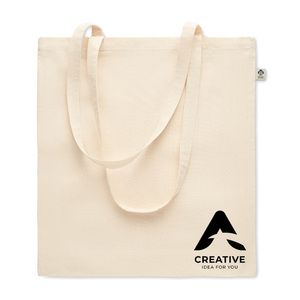 GiftRetail MO6632 - NUORO Organic cotton shopping bag Beige