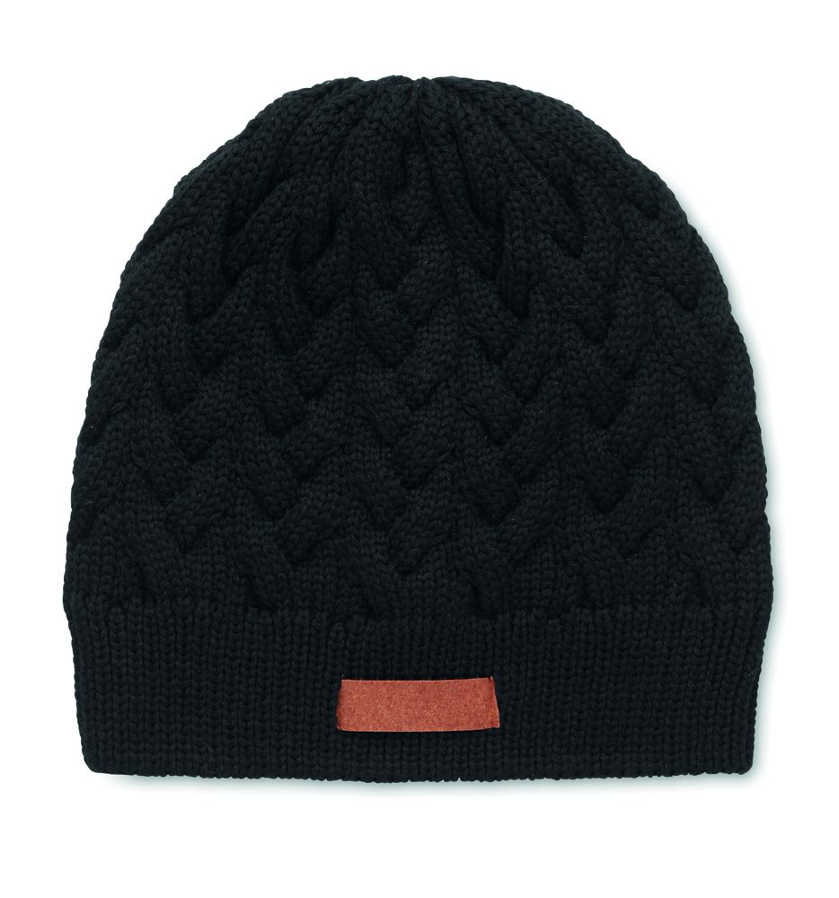 GiftRetail MO6659 - KATMAI Cable knit beanie in RPET