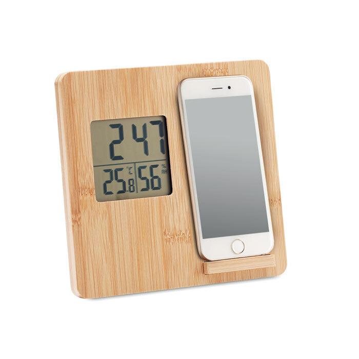 GiftRetail MO6665 - FERREL Bamboo weather station