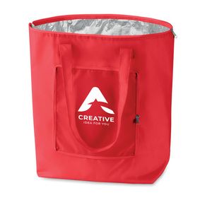 GiftRetail MO7214 - PLICOOL Foldable cooler shopping bag Red
