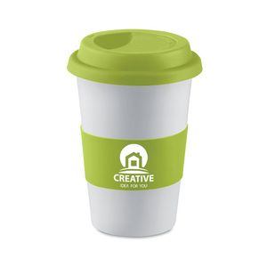 GiftRetail MO7683 - Ceramic mug with silicone Lime