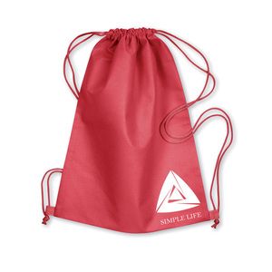 GiftRetail MO8031 - DAFFY 80gr/m² nonwoven drawstring Red