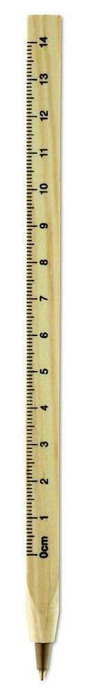 GiftRetail MO8200 - WOODAVE Wooden ruler pen