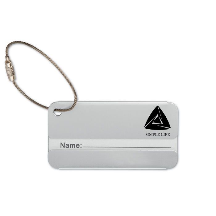 GiftRetail MO8352 - TAGGY Aluminium luggage tag