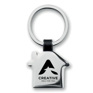 GiftRetail MO8461 - HOUSY House shaped key ring Black