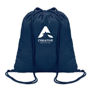GiftRetail MO8484 - COLORED 100gr/m² cotton drawstring bag Blue