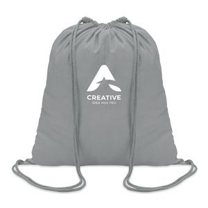 GiftRetail MO8484 - COLORED 100gr/m² cotton drawstring bag Grey