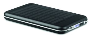 GiftRetail MO9075 - SOLARFLAT 4000 mAH solar powerbank Black