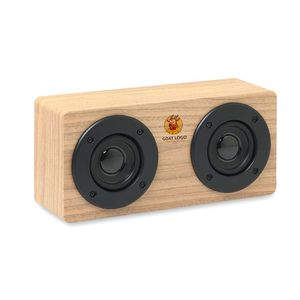 GiftRetail MO9083 - SONICTWO Wireless speaker 2x3W 400 mAh Wood