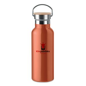 GiftRetail MO9431 - HELSINKI Double wall flask 500 ml Orange