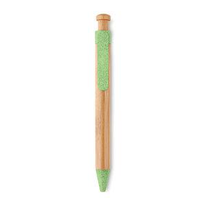 GiftRetail MO9481 - TOYAMA Bamboo/Wheat-Straw ABS ball pen