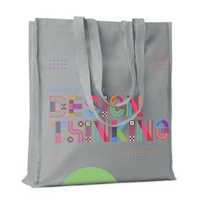 GiftRetail MO9596 - PORTOBELLO 140gr/m² cotton shopping bag Grey