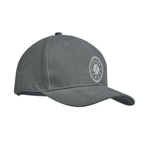 GiftRetail MO9643 - TEKAPO Brushed heavy cotton 6 panel Ba Grey