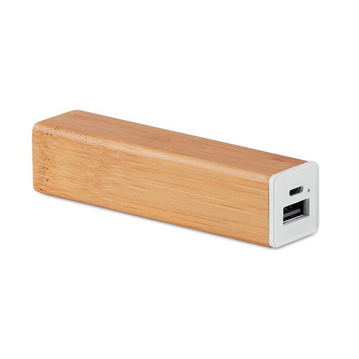 GiftRetail MO9673 - POWERBAM Power bank bamboo 2200 mAh