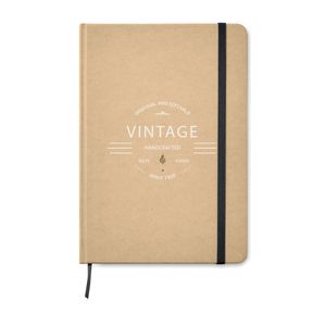 GiftRetail MO9684 - A5 cork notebook. Black