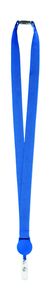 GiftRetail MO9852 - ZIP LANYARD Lanyard retractable clip Royal Blue