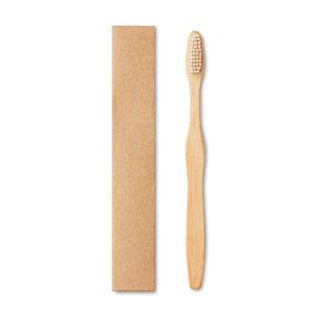 GiftRetail MO9877 - DENTOBRUSH Bamboo toothbrush in Kraft box