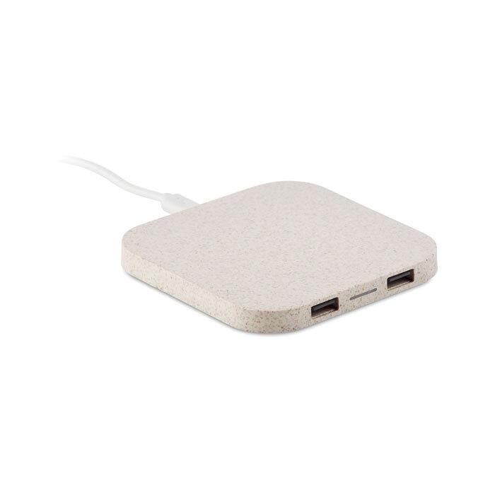 GiftRetail MO9997 - UNIPAD+ Hub charger wheat straw/ABS 5W