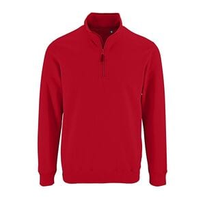 SOL'S 02088 - Stan Men's Zip High Collar Sweatshirt Red