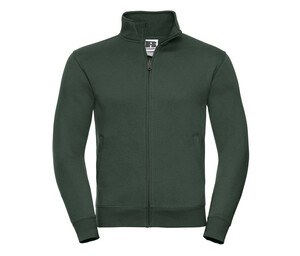 Russell RU267M - Men's large zip sweatshirt Bottle Green