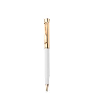 EgotierPro 39557 - Aluminum Pen with Lacquered Metallic Body RICH White