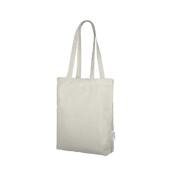EgotierPro 50040 - 100% Cotton Canvas Bag with Long Handles KIOSK