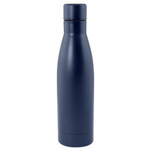 EgotierPro 50545 - 500 ml Double-Walled Stainless Steel Bottle MILKSHAKE Navy Blue