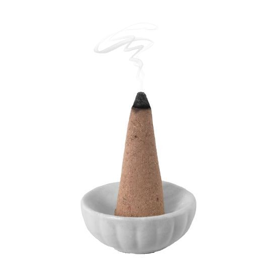 EgotierPro 50611 - Sandalwood Scent Incense Cones with Support PREST