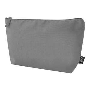 EgotierPro 50620 - 100% RPET 300D Material Toilet Bag SHED Grey