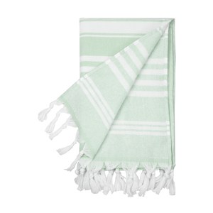 EgotierPro 52036 - 100% Cotton Pareo Towel with Fringes CAYMAN