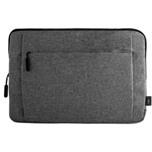 EgotierPro 52074 - RPET Polyester Laptop Bag, Padded, 15.6" ILLUST Grey
