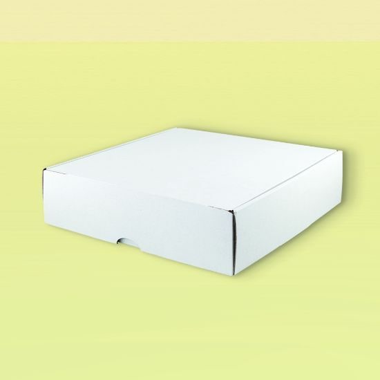 EgotierPro 52093 - BIG MIDI WHITE SELF-ASSEMBLY BOX