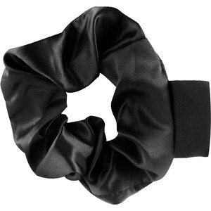 EgotierPro 52530 - Satin Scrunchie with Textile Label COMBIN