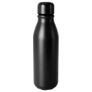 EgotierPro 53515 - 550ml Recycled Aluminum Bottle - Food-Safe TAMBO Black