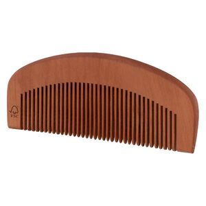 EgotierPro 53556 - FSC Certified Beech Wood Hair Comb LANAI Marron