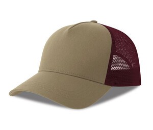 Khaki/ Burgundy