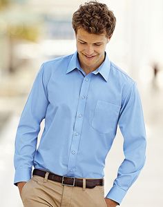 Fruit of the Loom 65-118-0 - Long Sleeve Poplin Shirt