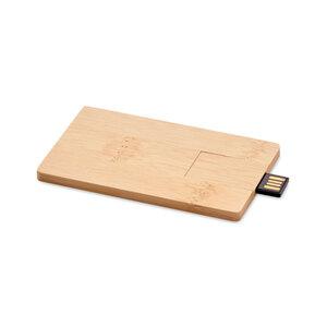 GiftRetail MO1203 - CREDITCARD PLUS 16GB bamboo casing USB