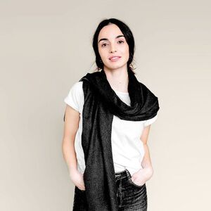 EgotierPro 37039 - Viscose Foulard with Spike Design SPIKE