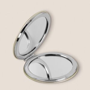 EgotierPro 39538 - Metallic Matte PU Mirror Set, 2x Zoom BEVERLY